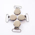 1" Pacifier Suspender Clips, Pacifier Clips with Plastic Teeth Insert to Protect