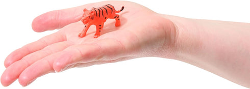 Mini Animals Jungle Party Pack - 100 Piece Bulk Set of Plastic Wild Mini Educational Animal Toys for Kids Party Favors