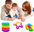 Pop Tubes, 14 Pack Fidget Toys for Kids, Sensory Toys for Stress and Anxiety Relief, Learning Toys for Toddlers