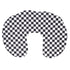 U-Shaped Nursing Pillow Cover - Black and White Checkered, Soft & Washable