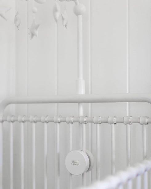 (31 inch, 100% Baby Crib Mobile Arm Wooden Holder - Baby Mobile Hanger for Crib Natural Beech Wood) Strong Anti Slip