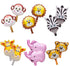 SUN-E 12PCS Mini Animals Balloons Jungle Safari Theme Birthday Party Decorations for Kids