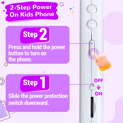 3-10 2.8" (32GB) Lapare Kids Smart Phone for Girls, Christmas Birthday Gifts for Year Old Kids Toy Cell Phone