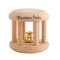 Promise Babe Infant Gym Organic Wooden Rattle, Wooden Bells Rattles for Nursing Shower Gifts, Waldorf Toys