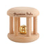 Promise Babe Infant Gym Organic Wooden Rattle, Wooden Bells Rattles for Nursing Shower Gifts, Waldorf Toys