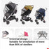 Stroller Mosquito Net, Baby Bassinet Net Cover, Universal Pram Zipper Mesh Bug Net for Pushchair