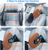 360 (1 Car Headrest Pillow with Hook, Adjustable Car Seat Neck Support with Memory Foam & Ice Silk, Rotating Travel