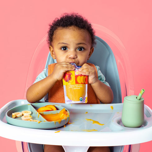 Plum Organics Stage 2 Organic Baby Food - Fruit and Veggie Variety Pack, 4 oz Pouch (Pack of 8)