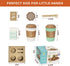 Pretend Play Coffee Cup Toys - Wooden Kitchen Accessories for Kids, Educational Birthday Gift