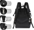 Hsnar Backpack Rose Flowers Boat Waterproof Diaper Bag Large Capacity Baby Bag with Stroller Straps, Multi-Pocket