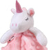 CREVENT Cozy Plush Baby Security Blanket Loveys for Baby Girls, Minky Dot Front + Sherpa Backing (Pink Unicorn)