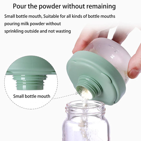 IENYPA 4 Layers Baby Milk Powder Formula Dispenser on The go, Baby Formula Containers for Travel, Formula Holder Mixer