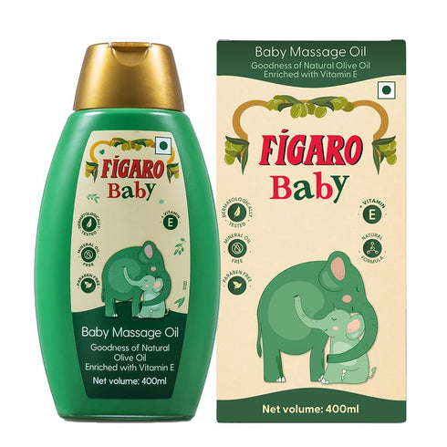 Generic Figaro Baby Massage Oil with Natural Olive Oil, Enriched with Vitamin E,