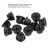 12PCS 4mm Nonslip Wheel Lock Nut Spare Parts for Axial TRX4 TRX6 SCX10 1/10 RC Model Car, Black