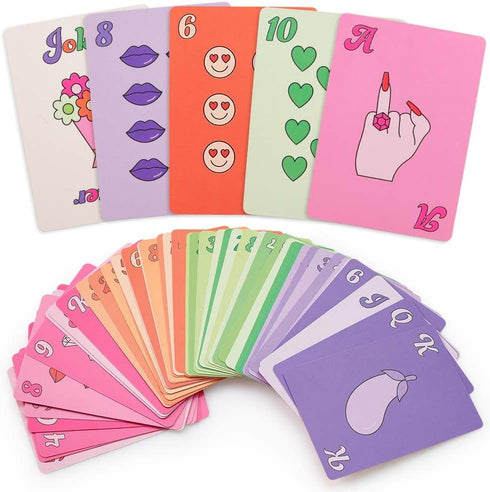 xo, Fetti Bachelorette Party Card Game, Rainbow Deck of Playing Cards, Bridal Party Game, Decorations