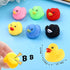 GADIEDIE 50 Pack Gift(1.6"x 1.5" 1.2". 6 Multicolor Mini Rubber Ducky Float Ducks Baby Bath Toy, Great for Jeep