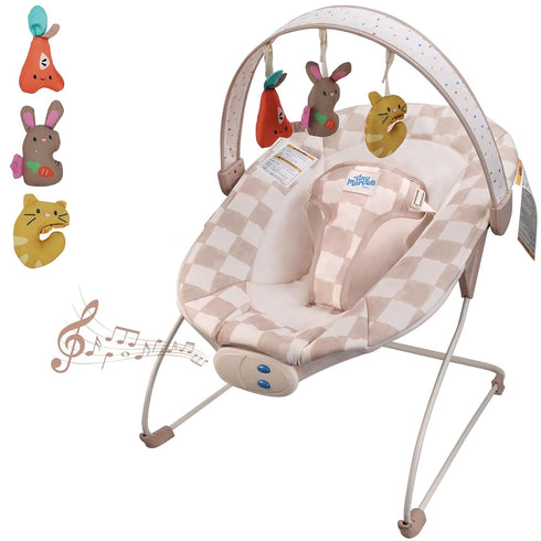 Baby Bouncer Baby Bouncer seat, Infants Bouncy Seat with Music & Sensory