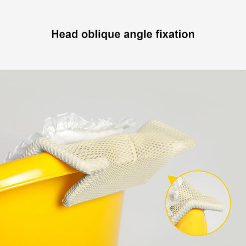 Shanrya Baby Bath Tub Net, Baby Bath Seat, Safe Skid Resistance Lightweight Stretchable Soft Touch Yellow Bathtub
