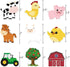 WERNNSAI 36 PCS Farm Cupcake Toppers, Animal Birthday Decorations for Kids Baby Shower Tractor Theme Party