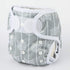 Baby Cloth Diaper Cover Nappy, Hook and Loop Double Gusset for 6.6lbs to 33lbs (Grey Arrow) One Size