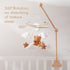 EERKEOD Baby Crib Mobile Bear Nursery Mobile for Boys Girls Teddy Velvet Mobile Nursery Decor for Infant Bedroom