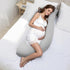 VEVOR Pregnancy Pillows for Side Sleeping, L-Shaped Maternity Pillow for Pregnant Women, Soft & Breathable Pregnancy