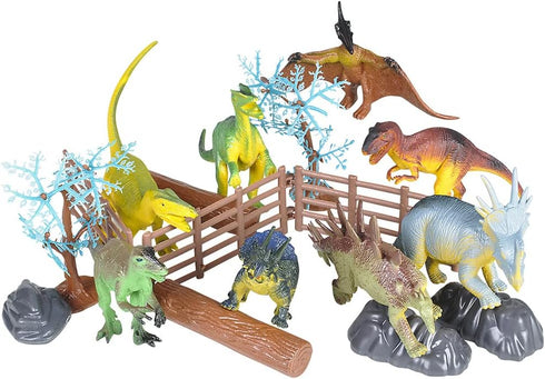 Adventure Planet Dinosaur Set with Carrying Case, 20-Piece