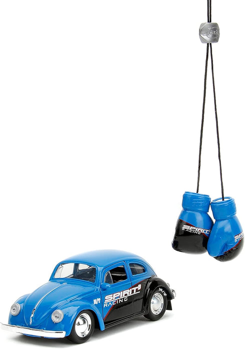 Punch Buggy 1:32 Scale 1959 Volkswagen Beetle Die-cast Car with Mini Gloves Accessory in Blue