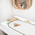 32"/34" 16" HawSkgFub Safari Jungle Baby Animal Leaf Changing Pad Cover, Natural Elephant Giraffe Zebra Lion Tiger