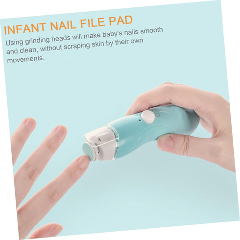 Ipetboom 24pcs Trimmer Electric Nail Grinding Heads Safe Nail File Pads Gentle for Newborns for Showers and Birthdays