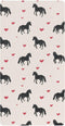 Mazeann Western Horses Heart Crib Sheets Soft Breathable Fitted Cotton Baby Crib Sheets