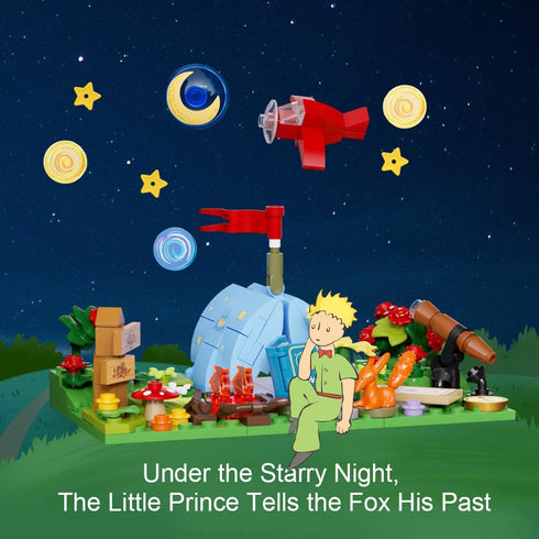 PANTASY The Little Prince Suitcase Building Blocks Set, Construct, Create, Play Building Kit for Adults