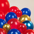 Kozee Red Blue Gold Balloon Garland Arch Kit, 130 PCS Chrome Blue for Kid Video Game Birthday Party