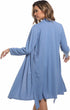 Set, Mommy SUFEINI Maternity Robe and Matching Swaddle Blanket Plus Size Women Postpartum Robes Sleepwear New Gift