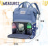 MARYAS Backpack Small Diaper Bag for Baby Boy with Insulated Pockets, Stroller Straps. Blue Baby Bag for Mom Dad.