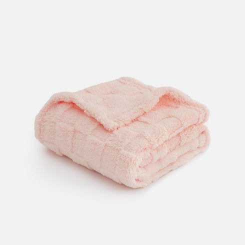 Cozy 30 40 Inches, Checkered Baby Blankets Double-Sided Fleece Plush Baby Blankets for Girls, Lightweight Soft and Warm
