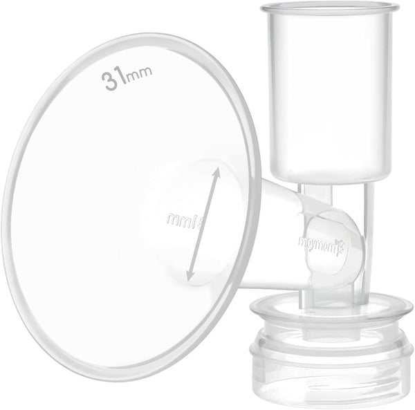 Maymom Breast Shield Flange Compatible with Ameda Breast Pumps (31 mm, Large,