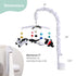 The Peanutshell Baby Crib Mobile for Boys & Girls, Musical, Montessori Nursery Mobiles, Black and White Crib Decor