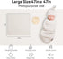 BubblePanda Blanket,2 Pack 47 47 Inch, Rayon Made from Bamboo Baby Swaddle Soft & Breathable Receiving Blankets