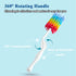 360 Rayhee Bottle Brush Cleaner-Baby Milk Bottle Cleaner Soft Silicone Bottle Brusher / Degree Rotating Long Handle
