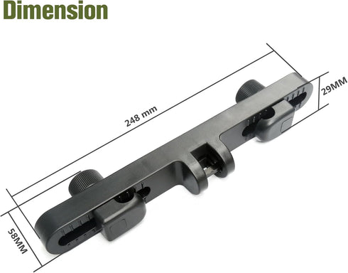 Universal Car Child Seat Restraint Anchor Mounting Kit - ISOFIX Latch Bracket 248*29*58mm