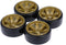 GoolRC 4PCS/Set Hard Tyre Replacement for 1/10 Drift Car, Compatible with Traxxas HSP Tamiya HPI Kyosho (Army Green)