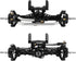 INJORA Aluminum Lay Down Servo Mount Set with Stainless Steel Steering Links for TRX4M 1/18 RC Crawler