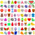 100 Pack Squishies Toys, Tiny Mochi Squishy Fidget Toys Random Bulk Party