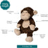 12-Inches, Mary Meyer Stuffed Animal Again Friends Soft Toy Made from Recycled Materials, Monkey