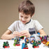 UMEELR Building Blocks, 12PCS Train Toys Surprise Eggs Sets, Easter Egg Train Building Blocks for Kids, Easter Gift, Party Prizes, Baby's First Birthday, Ages 2+