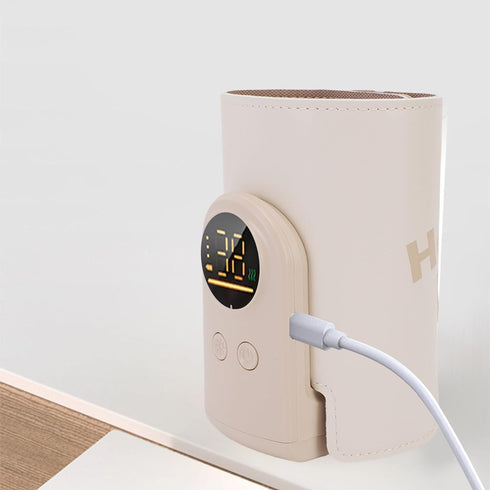 Luocute 8000mah Bottle Warmer, Portable Baby Milk Warmer with Constant Temperature Warming, Water Less Heating