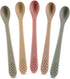 First Stage Silicone Baby Spoon – Self Feeding Baby Utensils – Soft & Gentle on Gums - BPA Free (Pastel4)