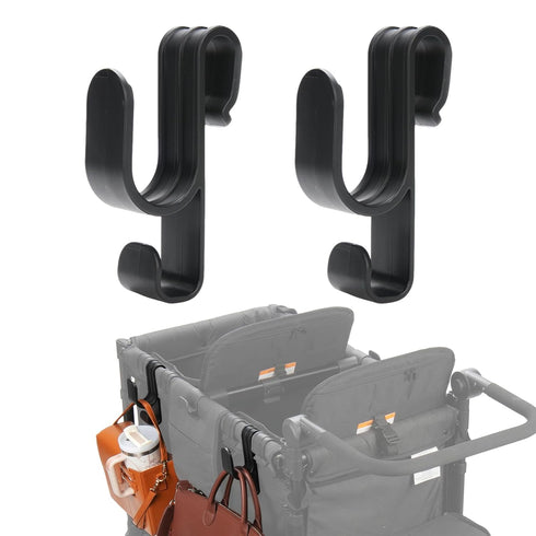 Stroller Hooks for Wonderfold Wagon W2 & W4, Double-Layer Multipurpose Side Hook