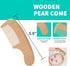Set, Set+ Goat Baby Hair Brush Wooden Comb Massage Scalp Comb, Safe Natural Hair Care Kit, Soft Silicone Bath Brush